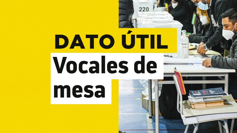 Primarias Presidenciales: Revisa con tu RUT si eres vocal de mesa este domingo Primarias Presidenciales: Revisa con tu RUT si eres vocal de mesa este domingo