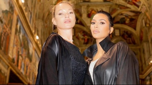 El renacer de Kate Moss junto a Kim Kardashian: Así luce la modelo a sus 47 años