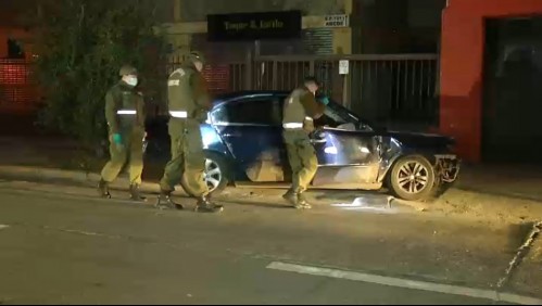 Cuatro carabineros son atropellados por conductor que luego se dio a la fuga en Providencia