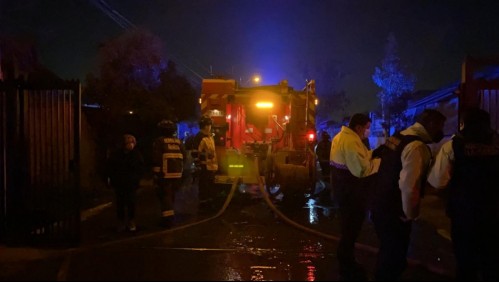 Adulto mayor fallece en incendio de casa en la comuna de La Florida