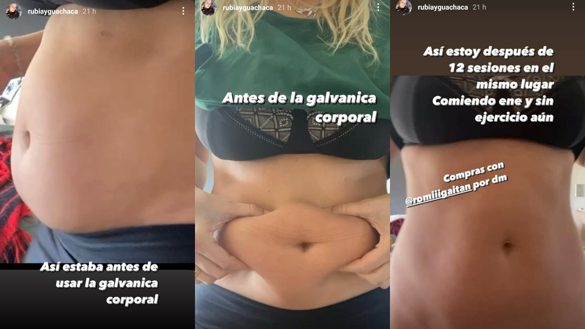 El progreso corporal de Javiera Acevedo a dos meses de convertirse en madre