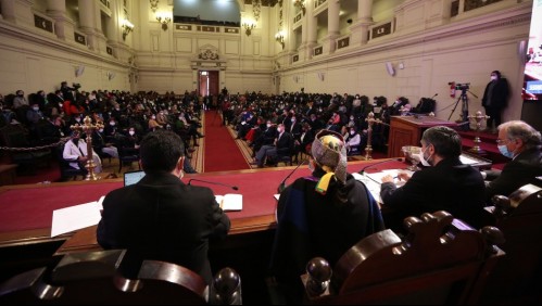 Loncon confirma caso de Covid al interior de la Convención: 9 personas en cuarentena preventiva