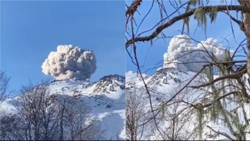 Videos muestran impresionante pulso eruptivo en complejo volcánico Nevados de Chillán