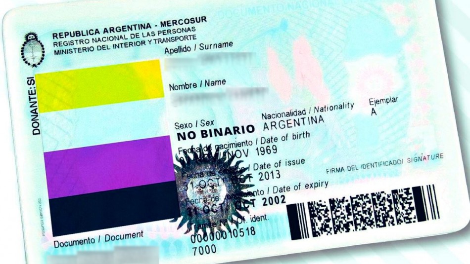 Argentina aprueba documentos de identidad para personas no binarias Argentina aprueba documentos de identidad para personas no binarias