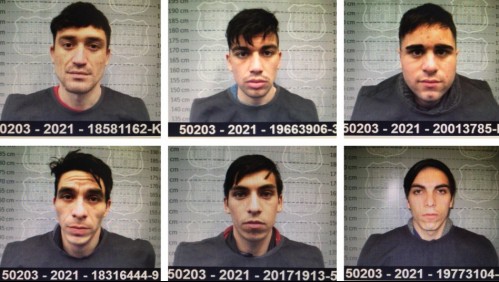 Identifican a los 6 reos fugados de la cárcel de Valparaíso: revisa sus prontuarios