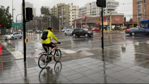 Se registraron precipitaciones en comunas de la Región Metropolitana