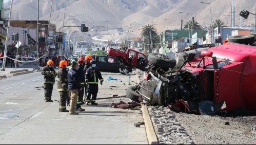 Accidente múltiple deja al menos 10 personas lesionadas en Antofagasta