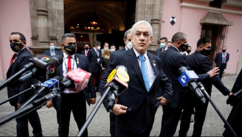 Piñera en cambio de mando en Lima: 'Si le va bien al Perú nos va bien a todos'