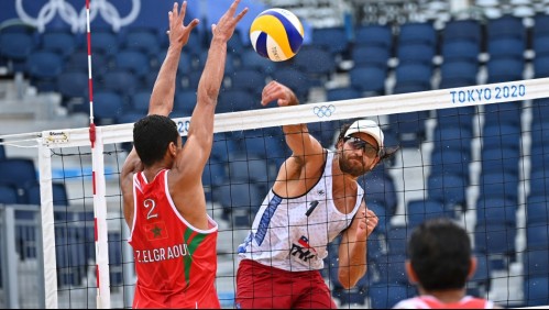 Primos Grimalt siguen en competencia tras un gran triunfo ante Marruecos en el vóleibol playa