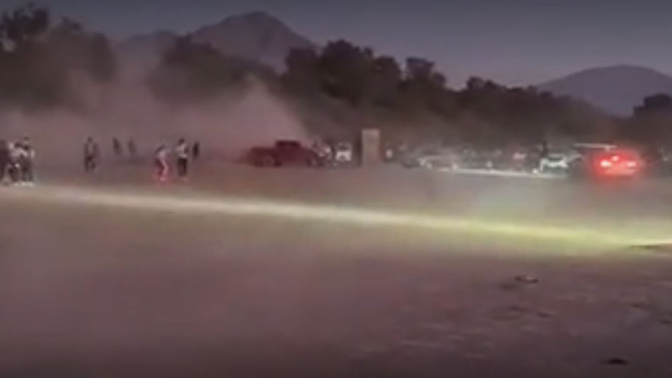 [VIDEOS] Partido de fútbol en Copiapó termina en pelea y con al menos una persona atropellada