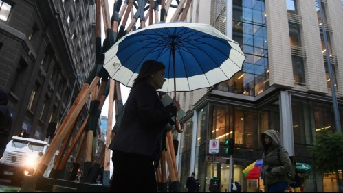 Leve llovizna se dejó caer la mañana de este sábado en algunos sectores de la capital