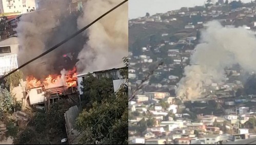 Incendio en Valparaíso: Viviendas de Cerro Alegre fueron afectadas por el fuego