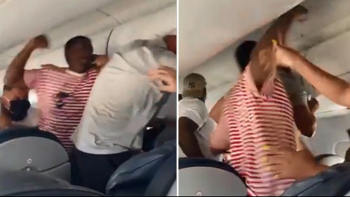 Discusión por asiento en un avión termina en una violenta pelea entre pasajeros