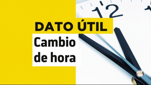 Cambio de hora en Chile: ¿Debo atrasar o adelantar mi reloj?