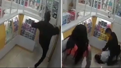 Una mujer y otro delincuente asaltan farmacia: Amarran a empleada y se llevan mil dólares