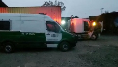 Avalúo de $300 millones: Detienen a sujeto por receptación y se recuperan dos camiones robados