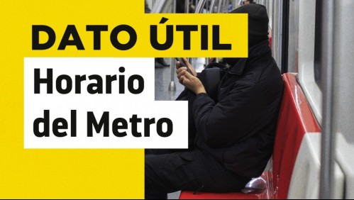 Metro de Santiago: Conoce el horario de funcionamiento para este martes 17 de agosto