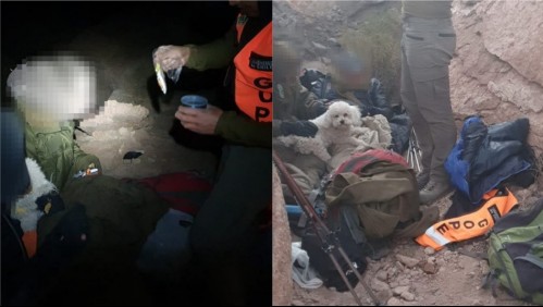 Pareja y su mascota son hallados luego de tres días extraviados en zona de volcán del norte del país