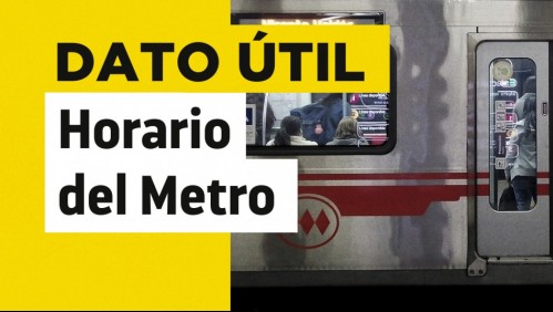 Metro de Santiago: Revisa el horario de funcionamiento para este miércoles 18 de agosto