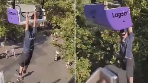 Muere al caer desde una altura de 15 metros tras ser visto colgado de una atracción