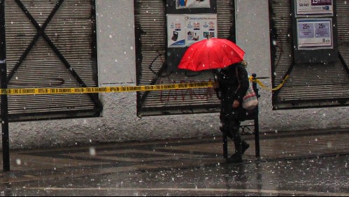 Sistema frontal: Alertan por posibles granizos y tormenta eléctrica en la Región Metropolitana