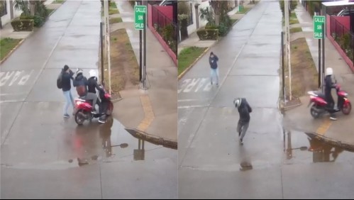 Video muestra a policía que baleó a delincuente que lo intentó asaltar junto a otro antisocial en Estación Central