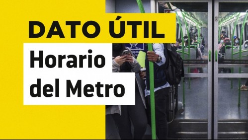 Metro de Santiago: Conoce el horario de funcionamiento para este jueves 19 de agosto