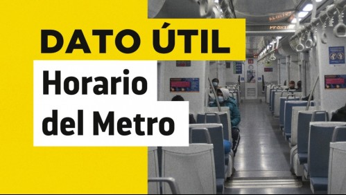 Metro de Santiago: Revisa el horario de funcionamiento para este lunes 23 de agosto