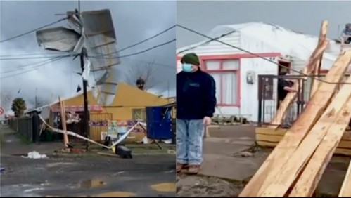Reportan violento 'tornado' en el Biobío: revisa cómo se habría formado este inusual fenómeno