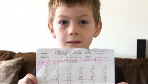 'Me rompió el corazón': profesora deja ofensivo mensaje en su tarea de matemática a estudiante de 7 años