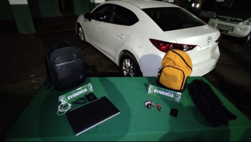 Detienen a banda se dedicaba al robo de especies al interior de autos estacionados en tiendas comerciales