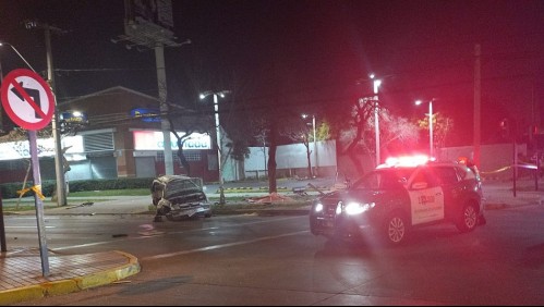Fatal accidente de tránsito deja un fallecido y tres lesionados en la comuna de La Florida