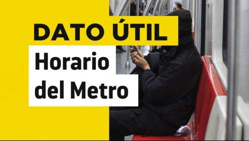 Metro de Santiago: ¿Cuál es el horario de funcionamiento este domingo 12 de septiembre?