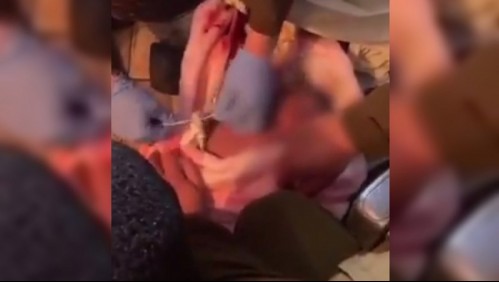 Video muestra emotivo parto asistido por carabineros en San Bernardo