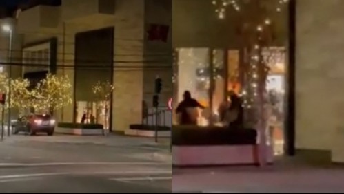 Violento robo se registró en mall Casacostanera de Vitacura