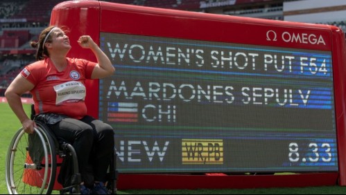 Lanzadora paralímpica Francisca Mardones logra medalla de oro y bate récord mundial