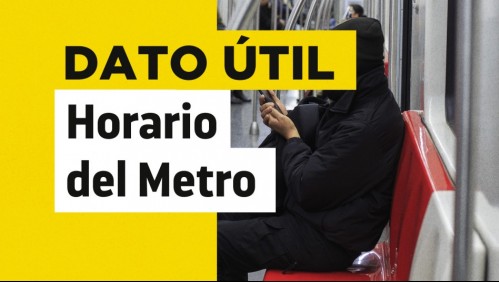 Tras cambios en Toque de queda: Conoce el nuevo horario de funcionamiento del Metro