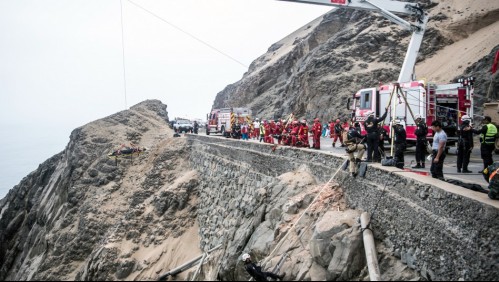 Niño de 6 años y otros 28 pasajeros mueren tras caída de un bus al abismo en ruta de Perú