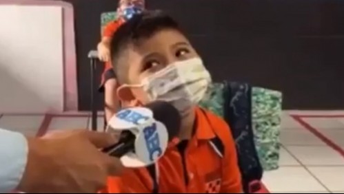 'Estos no son mis amigos': Niño se sincera tras regresar a clases presenciales con sus compañeros