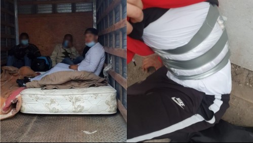 Descubren a ocho migrantes irregulares viajando ocultos en un camión: dos tenían droga adosada a sus cuerpos