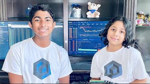 Hermanos de 9 y 14 años se hacen ricos minando criptomonedas desde su casa