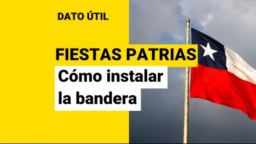 Fiestas Patrias: ¿Cuál es la forma correcta de instalar la bandera?