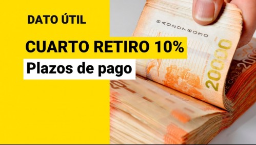 Cuarto retiro del 10%: ¿Cuáles serían los plazos de pago del dinero de mi AFP?