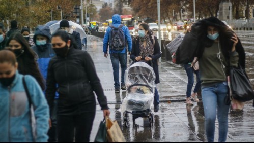 Lluvia en Santiago del fin de semana: precipitaciones estarán en 'rango intermedio' de los eventos de enero y agosto