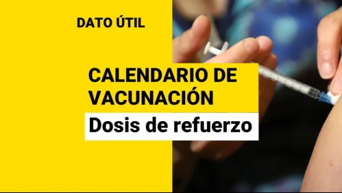 Dosis de refuerzo: ¿Quiénes reciben la vacuna entre el lunes 6 y viernes 10 de diciembre?