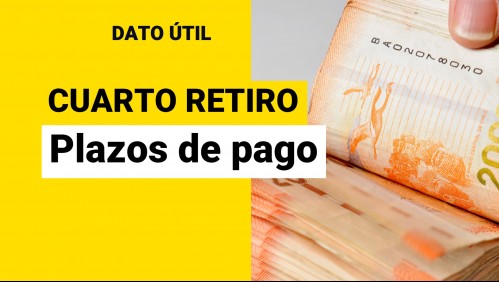 Cuarto retiro del 10%: ¿Cuáles son los plazos de pago de cada proyecto?