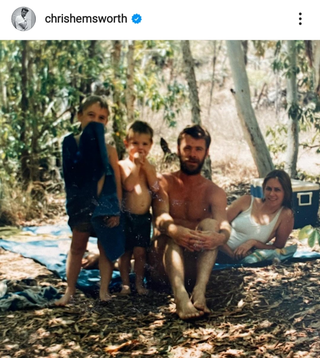 Chris Hemsworth publica una foto de su papá y las redes estallan: 