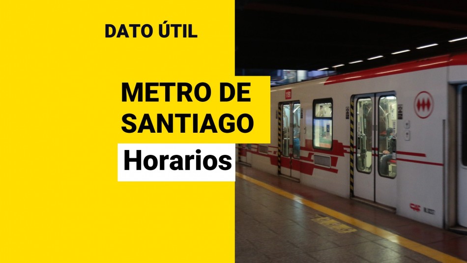 Metro de Santiago: ¿Cuál es el horario de funcionamiento este domingo 19 de septiembre? Metro de Santiago: ¿Cuál es el horario de funcionamiento este domingo 19 de septiembre?