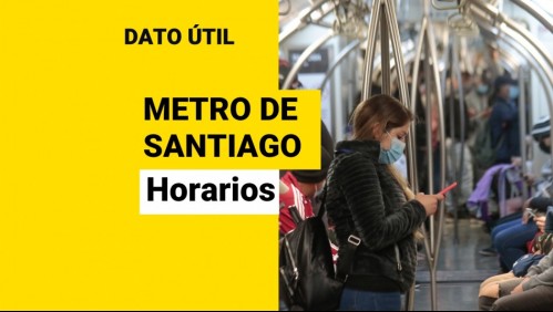 Metro de Santiago: ¿Cuál es el horario de funcionamiento este sábado 25 de septiembre?