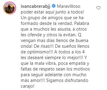 Comentario de Iván Cabrera